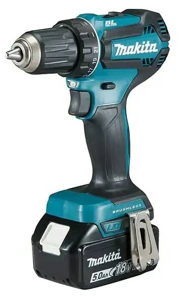 Aku vrtací šroubovák Makita DDF485RTJ / 18 V / 1900 ot./min. / 2 rychlosti / tyrkysová/černá Varianta: ivi1