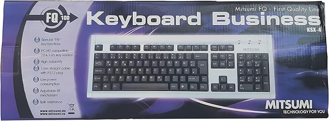 Klávesnice Mitsumi FQ 100 KSX-4 / IT / bílá Varianta: ivi1