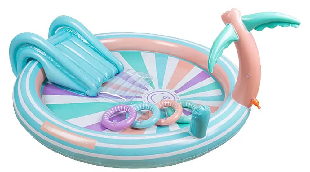 Nafukovací bazén Swim Essentials Hello Sunshine / 200 l / modrá Varianta: ivi1