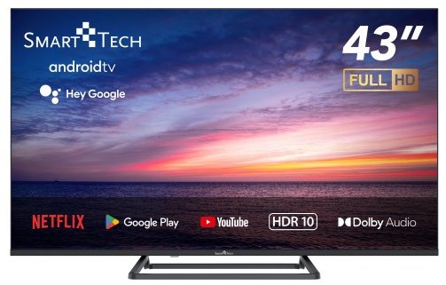 Smart televize Smart Tech 43FA10V3 / DLED / 1920 x 1080 px / 43" (109 cm) / Full HD / černá Varianta: ivi1