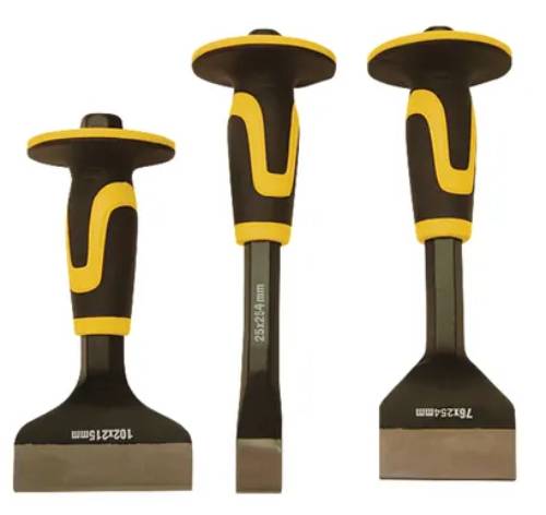 German Sada sekáčů / 3 ks / ocel / černá/žlutá Varianta: ivi1