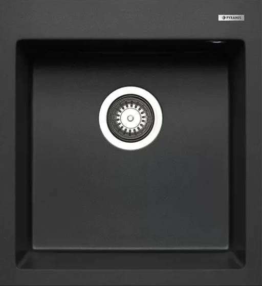 Vestavný dřez Pyramis Istros / 46 x 50 x 20 cm / karbonová Varianta: ivi1