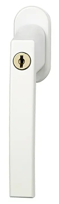 Uzamykatelná okenní klika Abus FG 210 / litý zinek / bílá Varianta: ivi1