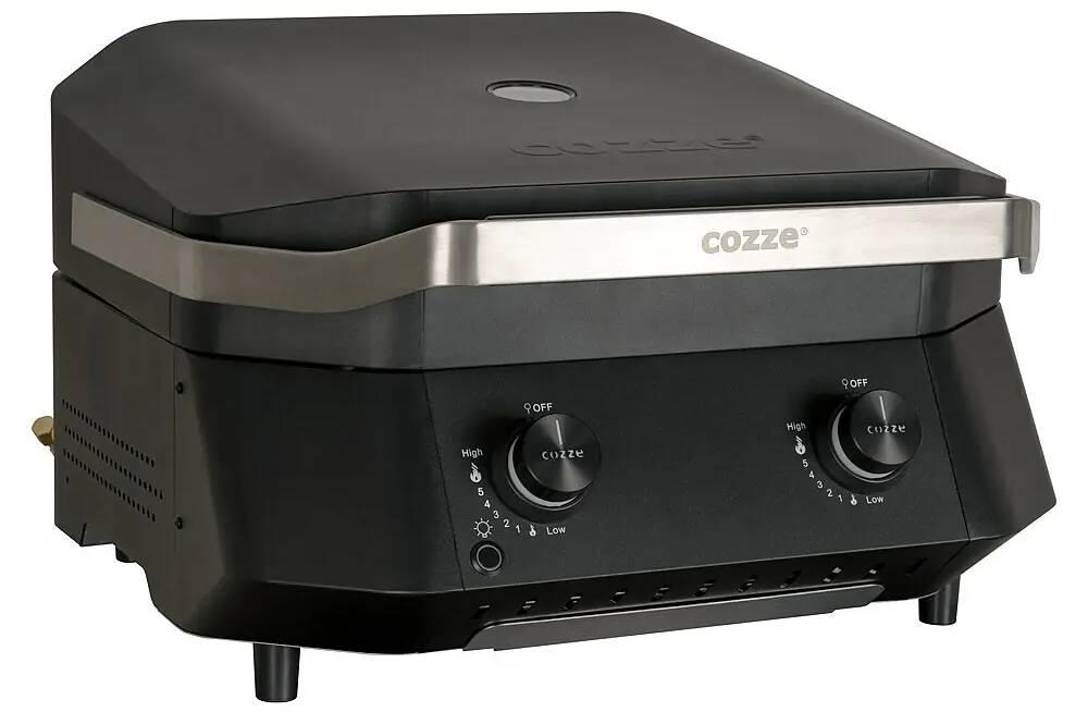 Plynový gril Cozze Plancha G-500 / výkon 5 kW / ocel / černá Varianta: ivi1