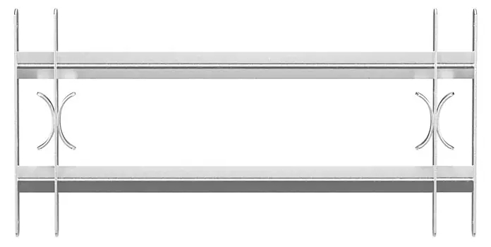 Okenní mříž výsuvná Stabilit / 70–105 x 30 cm / stříbrná Varianta: ivi2