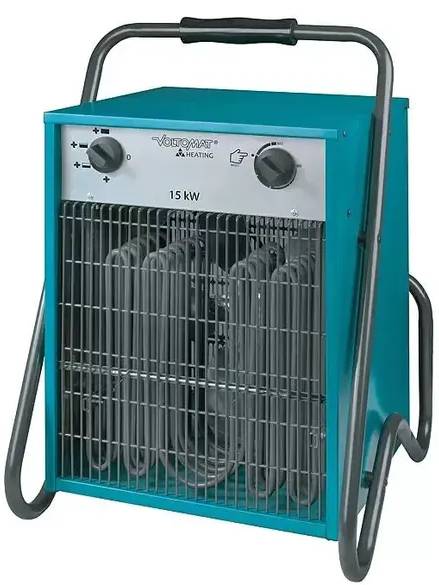 Stavební topidlo Voltomat HEATING / 15000 W / 400 V /  IP24 / zelená/černá Varianta: ivi2