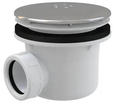 Vaničkový sifon Alca A49K / Ø 90 mm / stavební výška 84 mm / bílá/chrom Varianta: ivi1