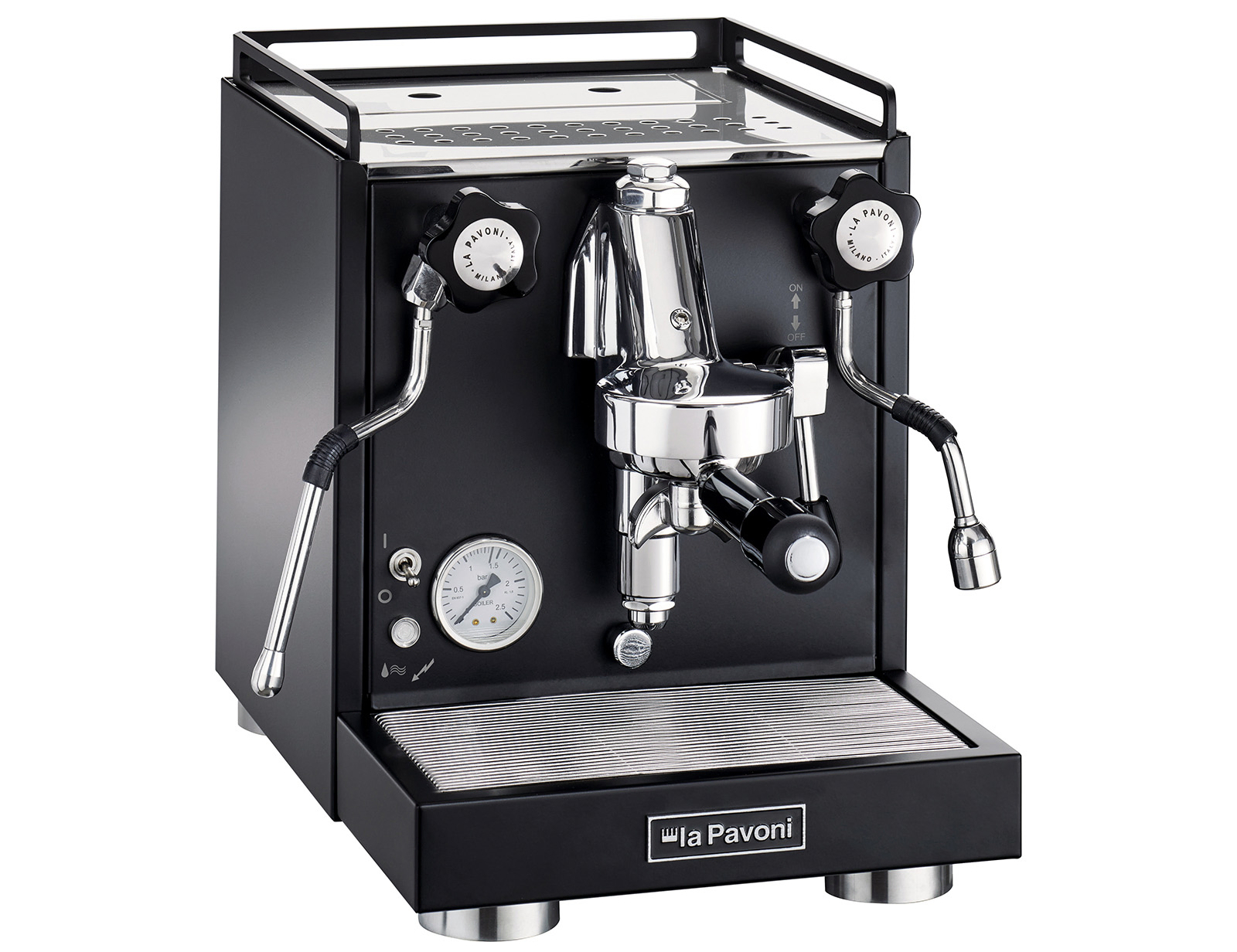 Pákový kávovar La Pavoni Cellini Classic LPSCCB01EU / 20 bar / 1400 W / černá Varianta: ivi1