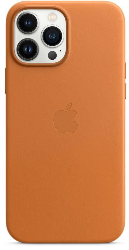 Kryt na mobil Apple Leather Case s MagSafe pro iPhone 13 Pro Max (MM1L3ZM/A) / Golden Brown Varianta: ivi1