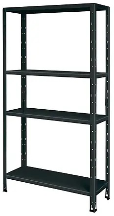 German Regál / 160 x 84 x 30 cm / černá Varianta: ivi1