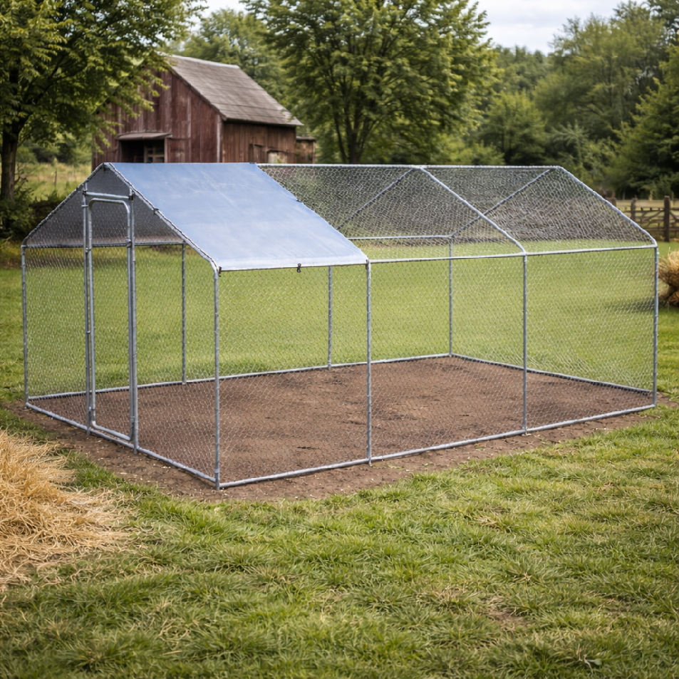 Výběh pro slepice BestBerg BBCH-18 / 18 m² / 300 x 600 x 195 cm / kurník Varianta: ivi0