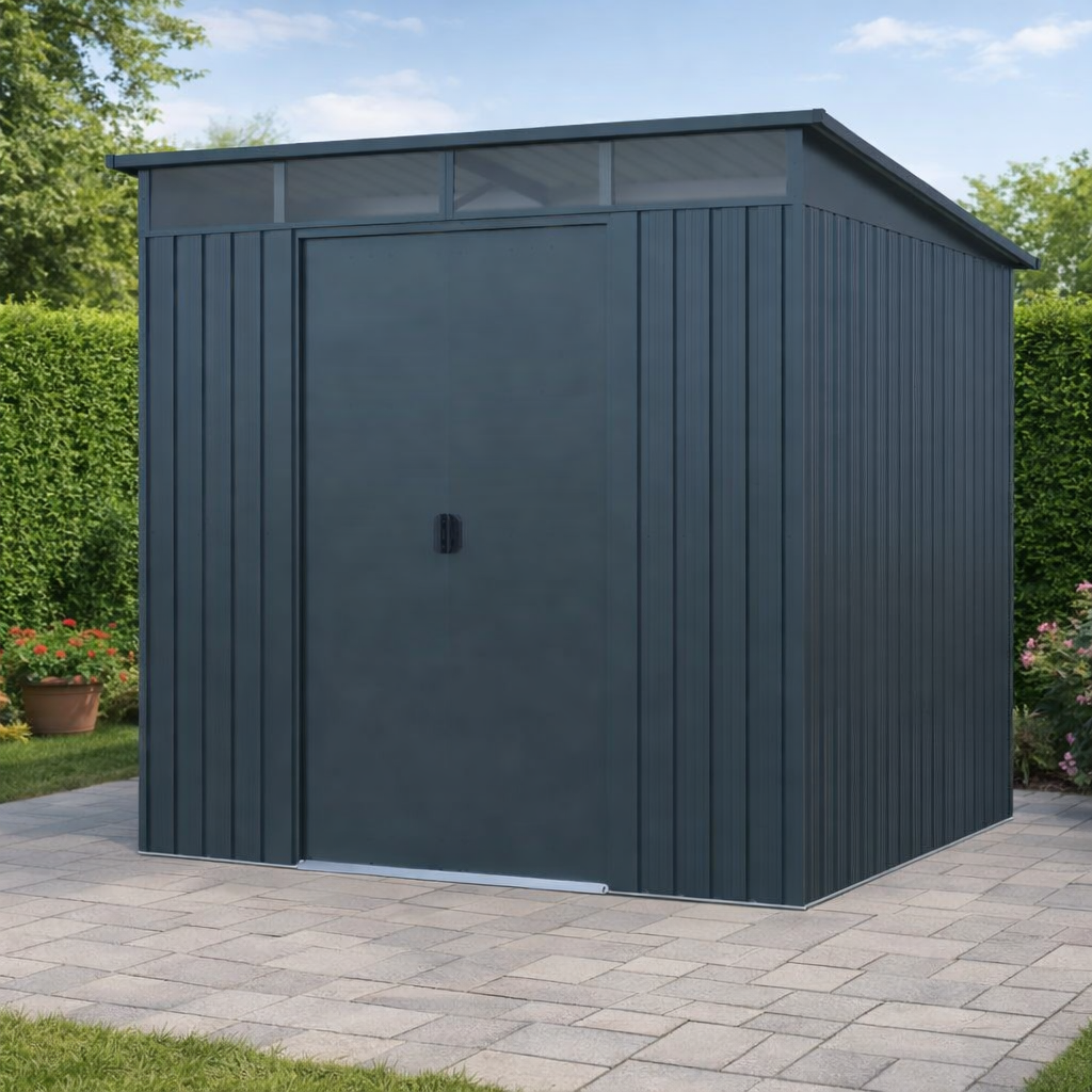 Zahradní domek BestBerg ZD-808G / 5,6 m² / 236 × 238 × 203 cm / šedá Varianta: ivi0