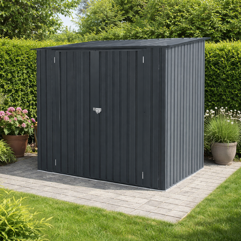 Zahradní domek BestBerg ZS-F6A / 3,3 m² / 152 x 217x 194 cm / antracit Varianta: ivi0