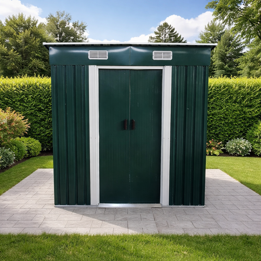 Zahradní domek BestBerg BBSH-407GR / 2,8 m² / 130 x 213 x 191 cm / zelená Varianta: ivi0