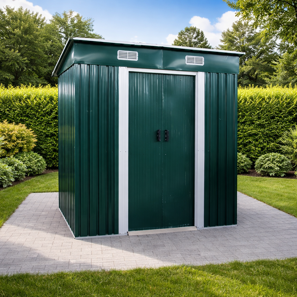 Zahradní domek BestBerg BBSH-406GN / 2,25 m² / 121 x 194 x 192 cm / zelená Varianta: ivi0