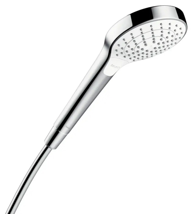 Sprchová hlavice Hansgrohe Croma Select S (26803400) / 110 mm / 3 proudy / stříbrná/bílá Varianta: ivi1