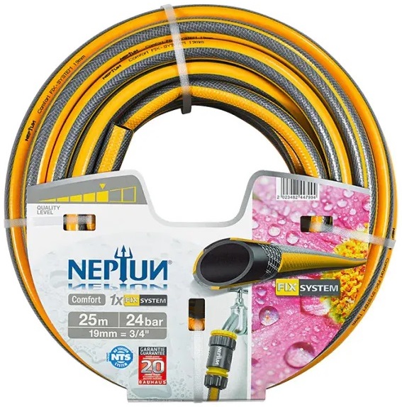 Zahradní hadice Neptun Comfort / ø 19 mm x 25 m / žlutá/šedá Varianta: ivi1