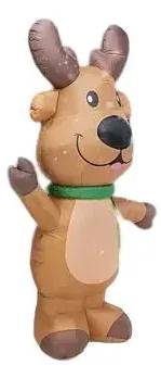 German LED světelná dekorace sob / polyester / 74 x 162 x 153 cm / 12 W / hnědá Varianta: ivi3