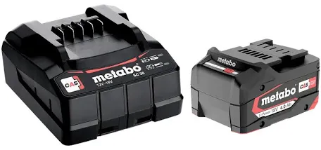 Sada akumulátoru a nabíječky Metabo CAS / 4 Ah / 18 V akumulátor / černá Varianta: ivi1