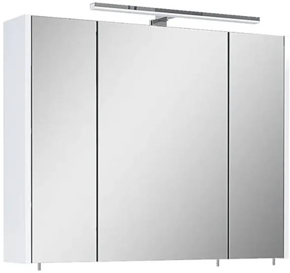 Zrcadlová skříňka s LED osvětlením Riva Vulcano / 100 x 61 x 14 cm / bílá Varianta: ivi1