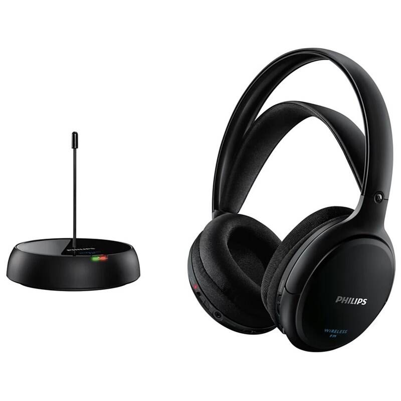 Bezdrátová sluchátka Philips SHC5200 / přes hlavu / dosah až 100 m / výdrž 14 h / černá Varianta: ivi1