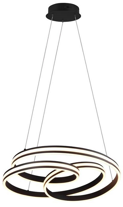 Závěsné svítidlo Trio Nuria / 60 W / 7200 lm / IP20 / černá Varianta: ivi1