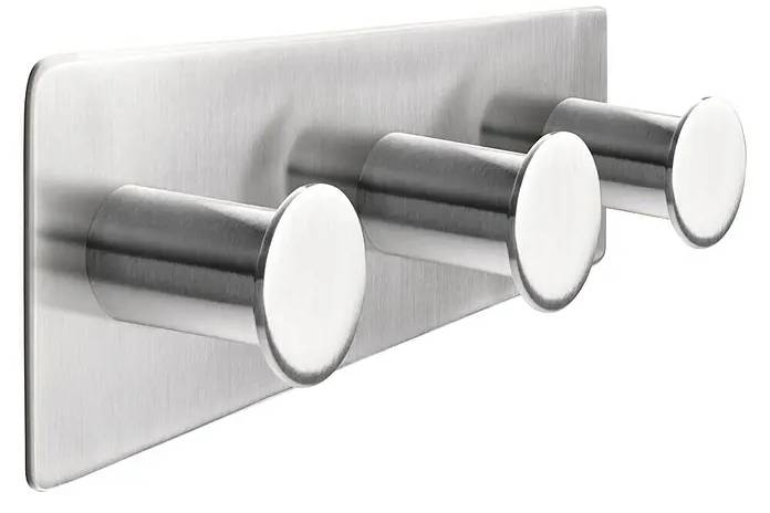 Háček Tesa Powerbutton Classic / 18 x 4,5 x 3,6 cm / 3 ks / nosnost 12 kg / nerezová ocel Varianta: ivi1