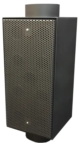 AMETALTOP Teplovzdušný výměník Alfa / 5 kW / Ø 150 mm / černá Varianta: ivi1
