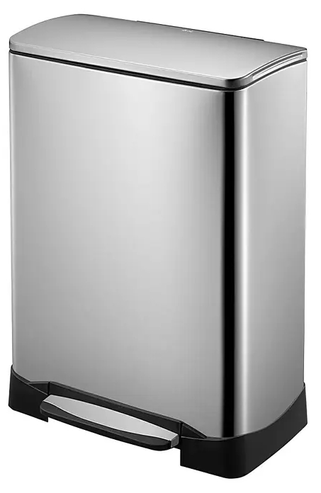 Koš na tříděný odpad EKO Neo-Cube / 46 l / nerezová ocel / softclose / stříbrná Varianta: ivi1