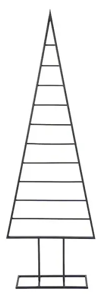 German Vánoční dekorace kovový stromek / 150 cm / antracitová Varianta: ivi2