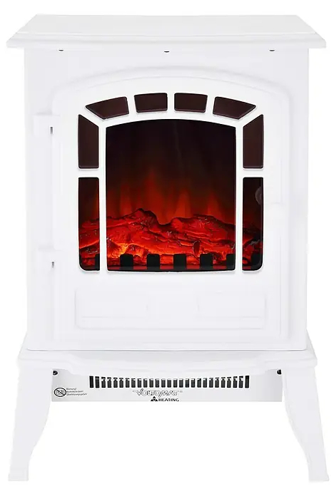 Elektrický krb Voltomat HEATING Rustik / 1950-2000 W / 2 stupně výkonu / bílá Varianta: ivi1