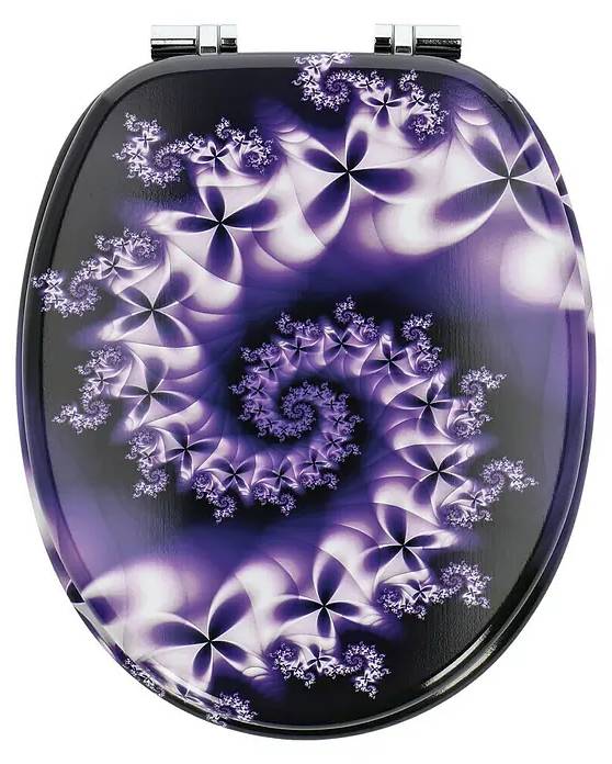 WC sedátko Poseidon Violet / softclose / MDF/kov / fialová Varianta: ivi1