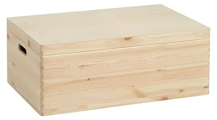 Úložný box Zeller Present / 60 x 40 x 24 cm / borovicové dřevo / přírodní Varianta: ivi2
