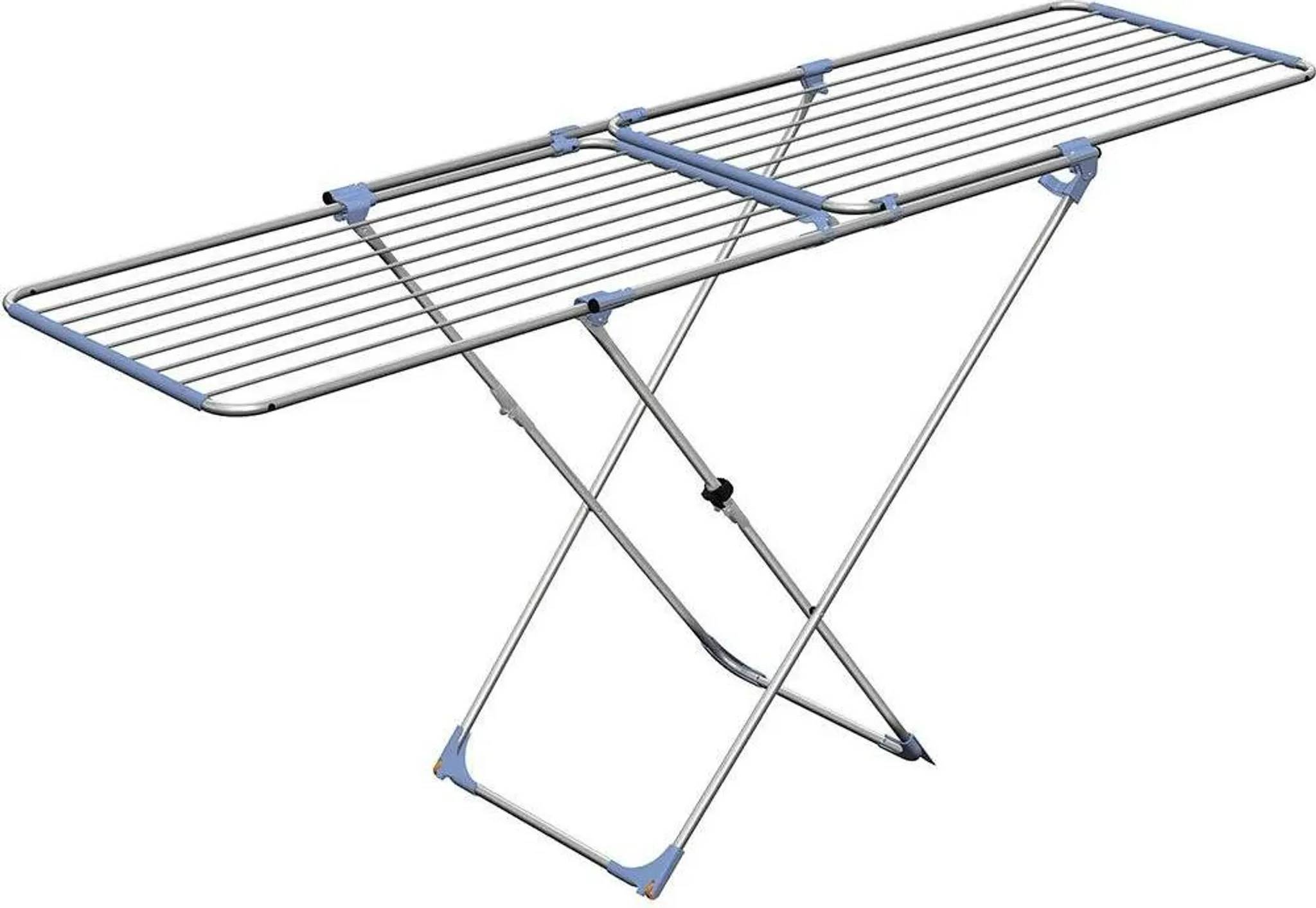 Rozkládací sušák Gimi Duo / 209 x 60 x 97 cm / délka šňůr 22 m / nerezová ocel / bílá Varianta: ivi1