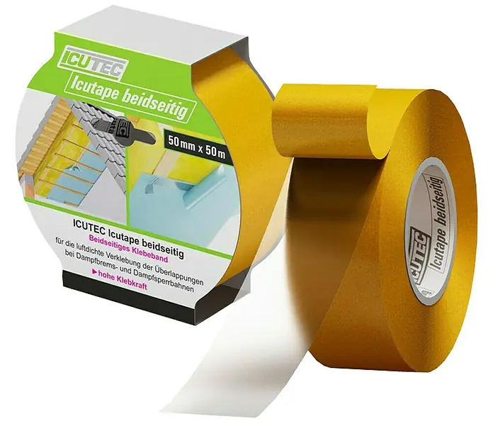 Oboustranná páska Icutec Icutape / 50 m x 5 cm / žlutá Varianta: ivi1