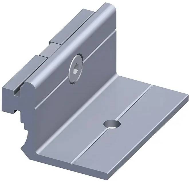Příruba montážní Kantoflex Coaxis / 23,5 x 50 mm / nosnost 25 kg / hliník / stříbrná Varianta: ivi2