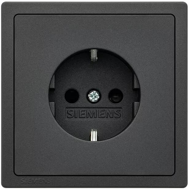 Zásuvka Siemens Delta Style SIE044424 / 250 V / IP20 / antracit Varianta: ivi1