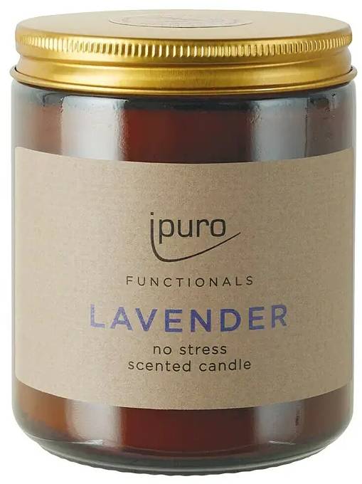 Vonná svíčka Ipuro / levandule / 200 g / parafín / sklo / hnědá Varianta: ivi1
