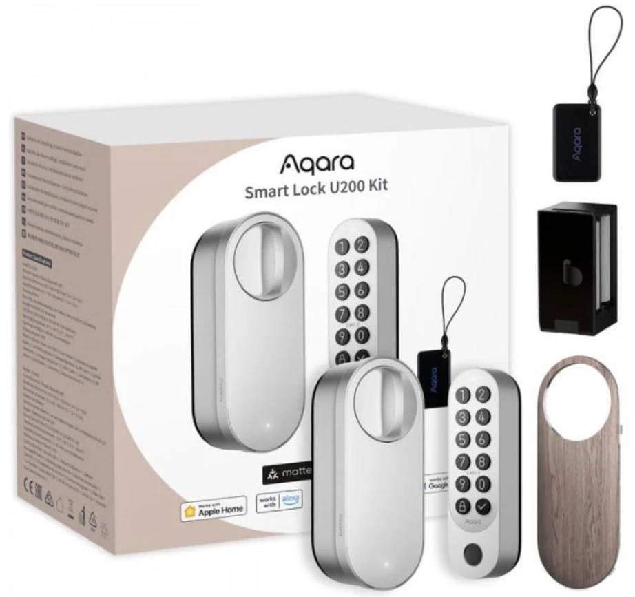 Chytrý zámek Aqara Smart Lock U200 Kit / Android, iOS / stříbrná Varianta: ivi1