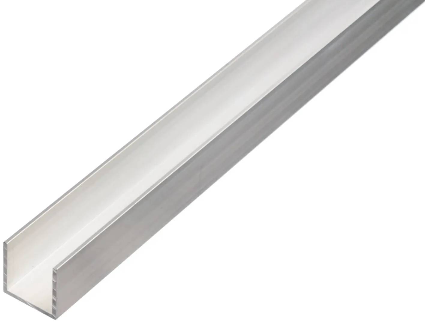 U-Profil Alberts / 1000 x 10 x 10 mm / neupravený povrch / šedá Varianta: ivi1