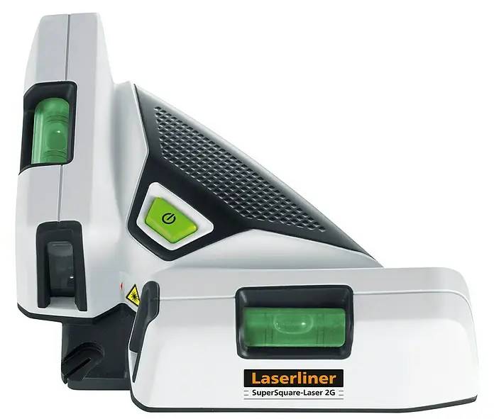 Liniový laser Laserliner SuperSquare 2G / max. dosah 40 m / přesnost 0,5 mm/m / bílá/černá Varianta: ivi1