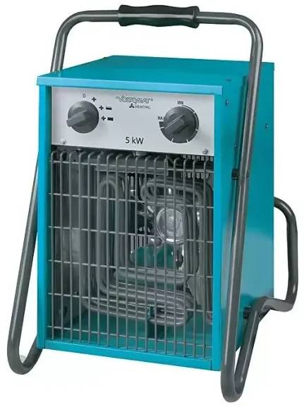 Stavební topidlo Voltomat HEATING / 5000 W / 400 V / kov / zelená/černá Varianta: ivi1