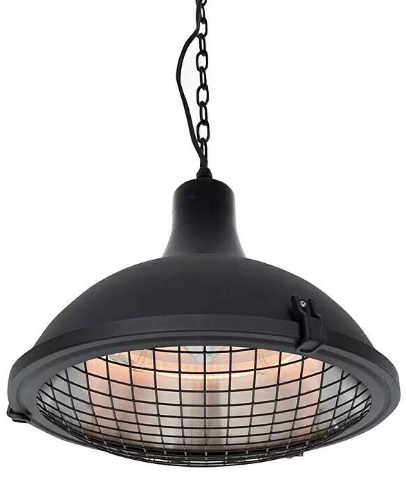 Halogenové závěsné topidlo SunRed INDUS II / Ø 43 cm / 2100 W / 3 úrovně výkonu / černá Varianta: ivi1