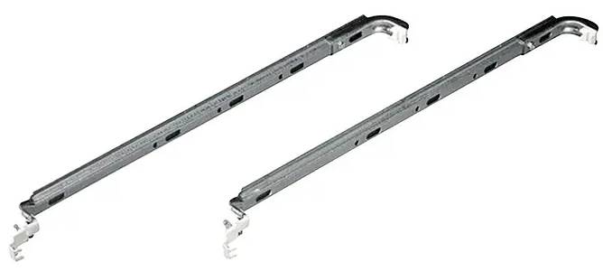 German Konzole k radiátorům / 900-950 mm / 2 ks / kov / stříbrná Varianta: ivi2