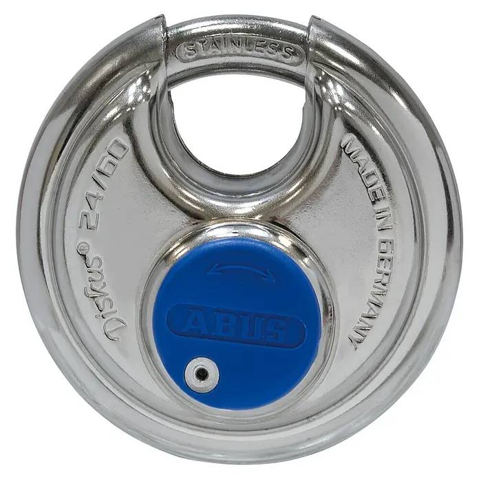 Visací zámek Abus 24IB/60 / 60 x 60 mm / nerezová ocel / stříbrná/modrá Varianta: ivi6