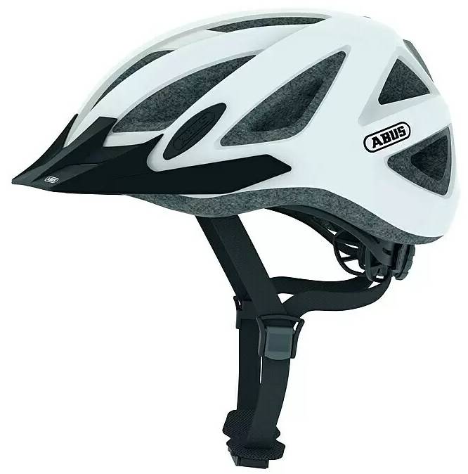 Cyklistická helma Abus City Pro / 58-61 cm / LED / bílá/černá Varianta: ivi1