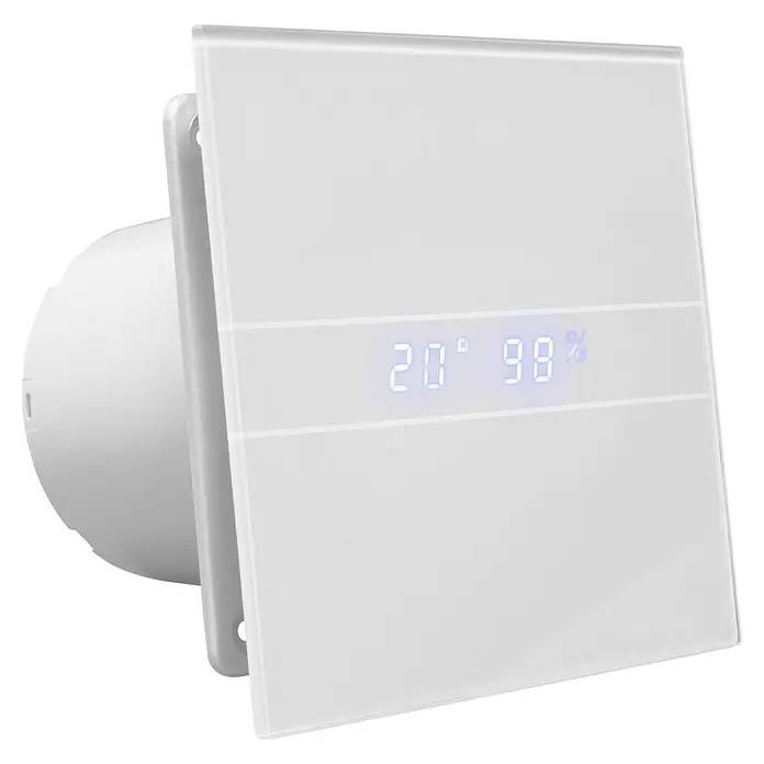 Nástěnný ventilátor Marley P14 / Ø 10 cm / plast/sklo / 115 m³/hod. / bílá Varianta: ivi2