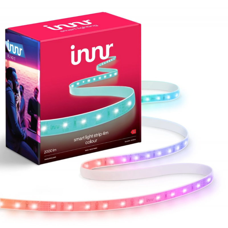 Chytrý interiérový LED pásek Innr Colour / 4 m / 24 W / 2000 lm / RGB/bílá Varianta: ivi1