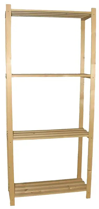 Regál Regalux Regalsystem Heavy / 170 x 75 x 30 cm / 4 police / nosnost 35 kg/police / přírodní Varianta: ivi1