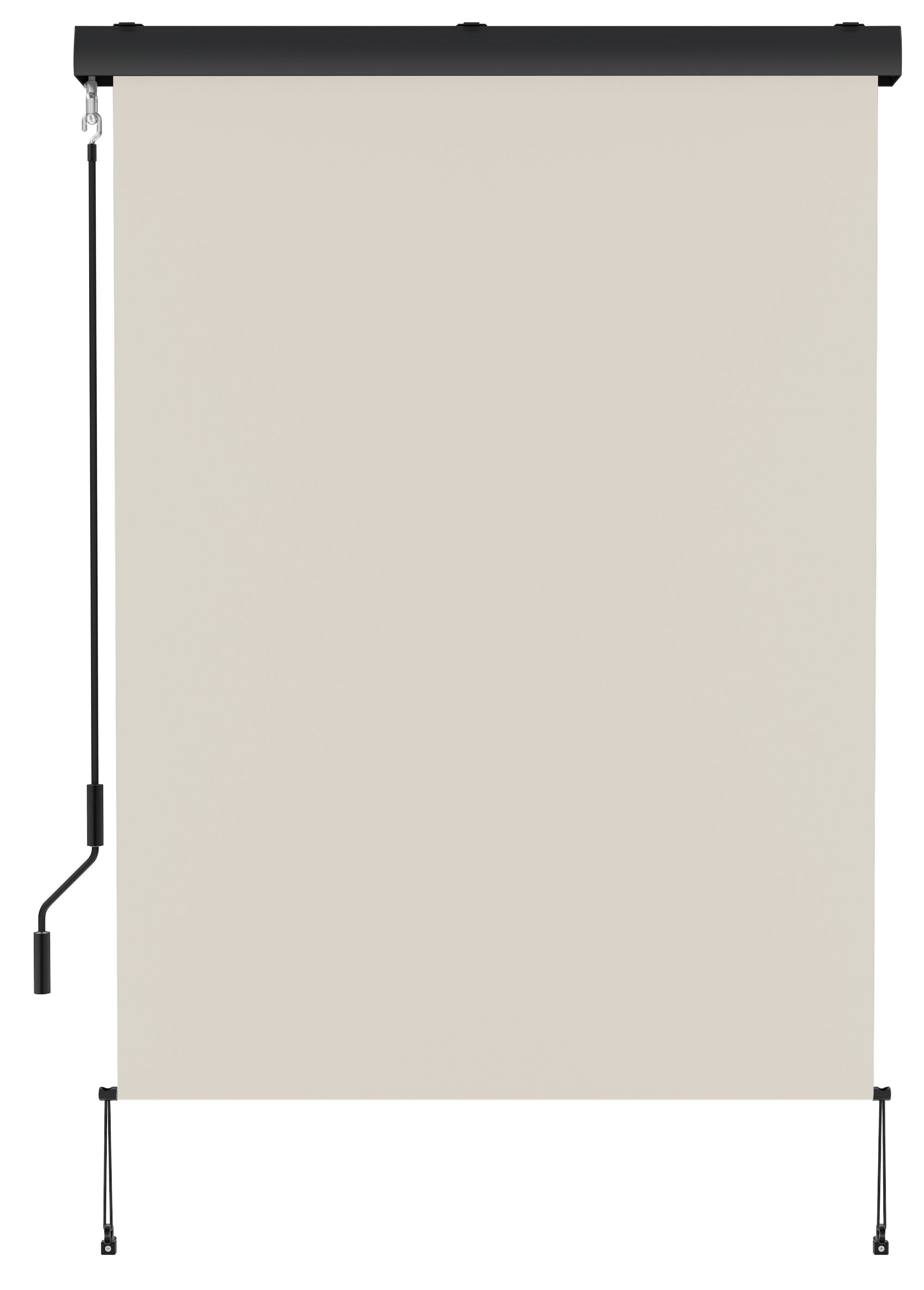 Vertikální markýza BestBerg BBSU-180C / 180 x 250 cm / černá/krémová Varianta: ivi0